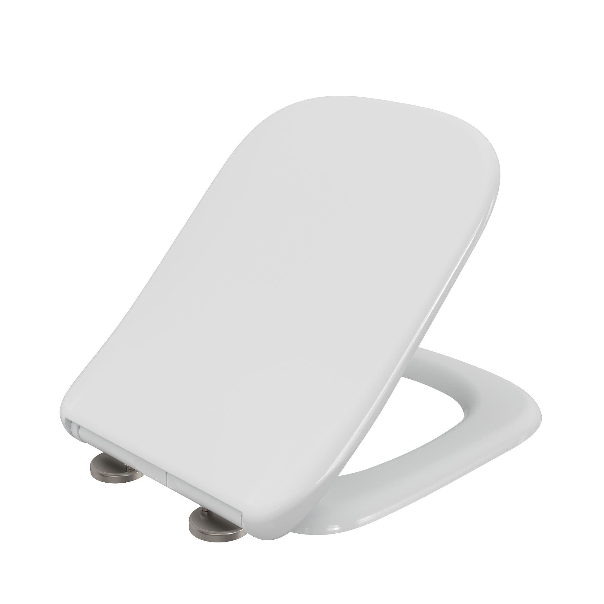 Teramo Slow Close Take Off Square toilet seat – White