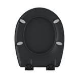 Hudson Slow Close toilet seat in Matt Black with Bemis Ultra-Fix® - FSC® - Thumbnail 5
