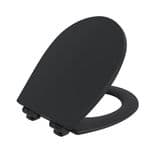 Hudson Slow Close toilet seat in Matt Black with Bemis Ultra-Fix® - FSC® - Thumbnail 1