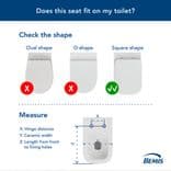 Teramo Slow Close Take Off Square toilet seat - Thumbnail 8